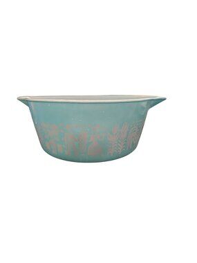 Pyrex Turquoise Amish Butterprint Mixing Bowl 1.5 Quart Vintage 1950s Farmhouse